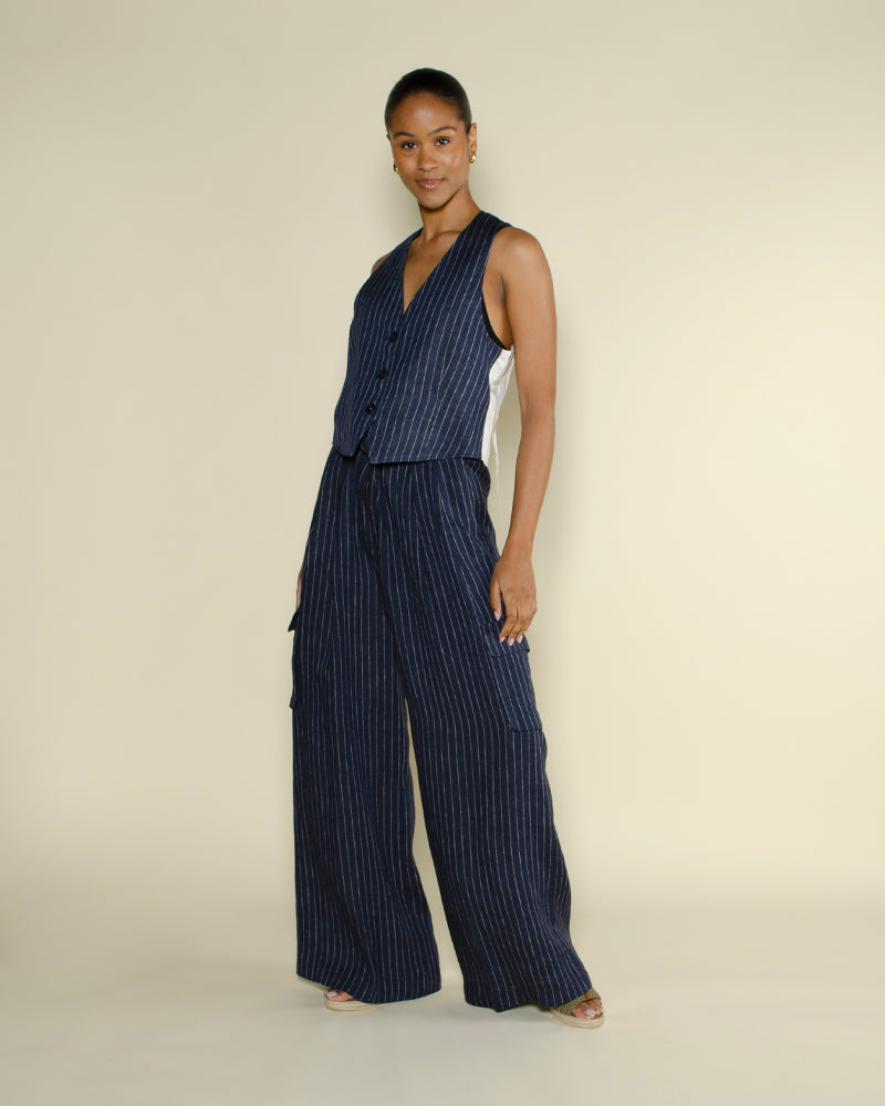 Pulls &amp; Gilets DIEGA - Gilet raye diega