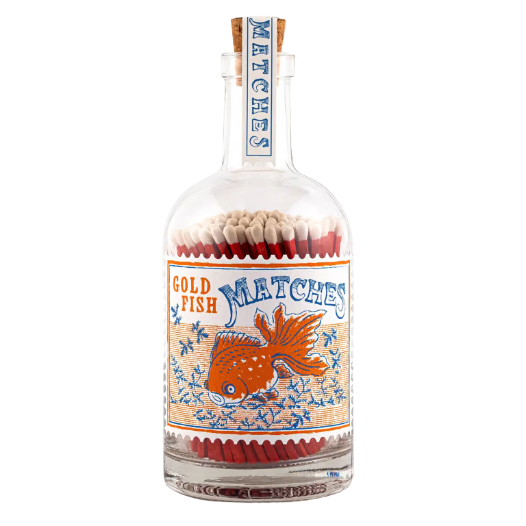 Bouteille allumettes goldfish