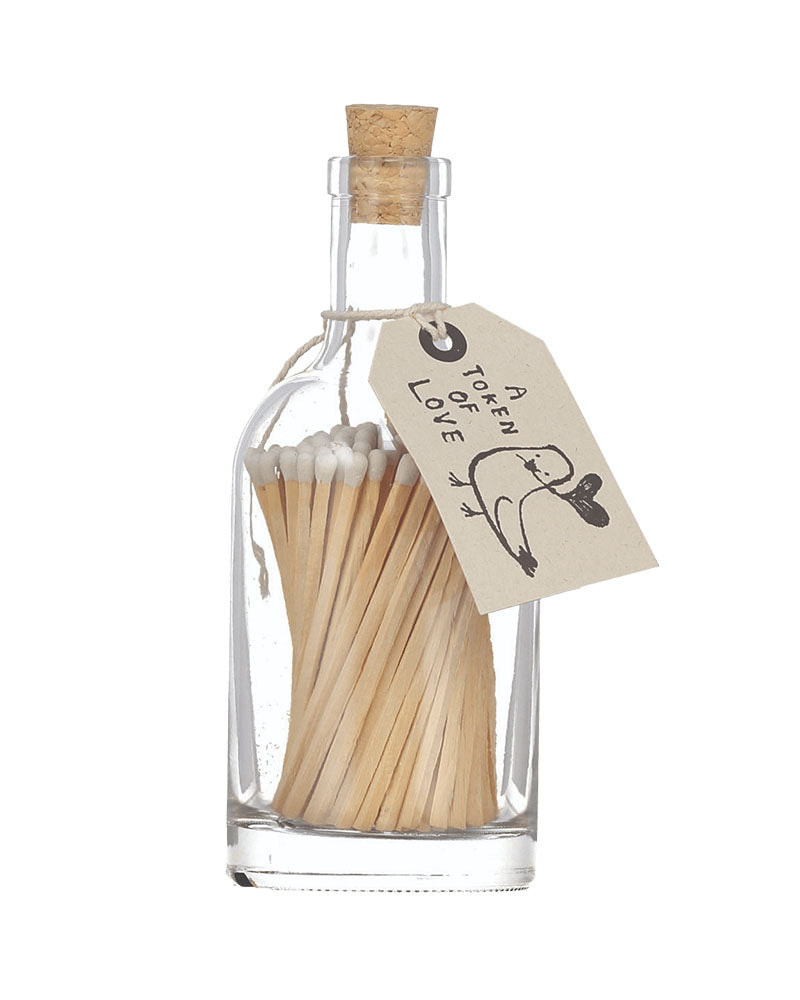 Bouteille allumettes token of love archivist