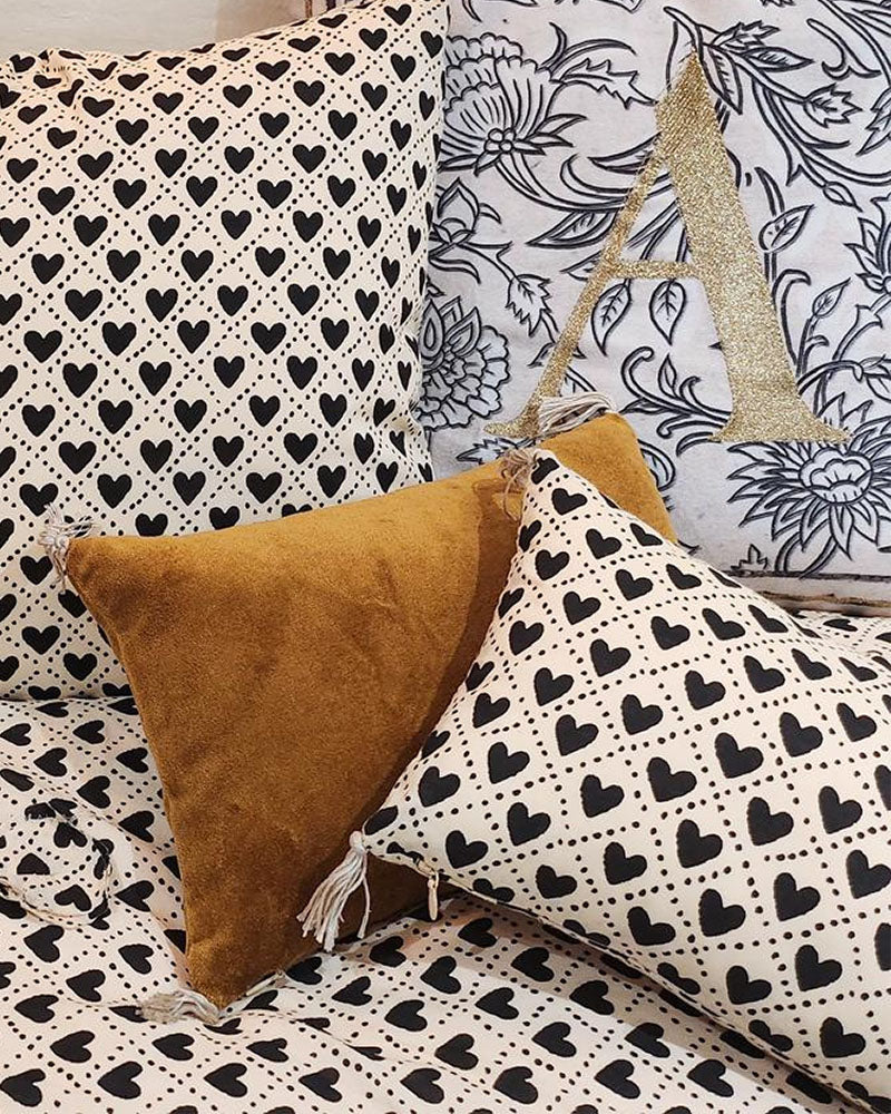 Coussin coeurs 20/30 boncoeurs