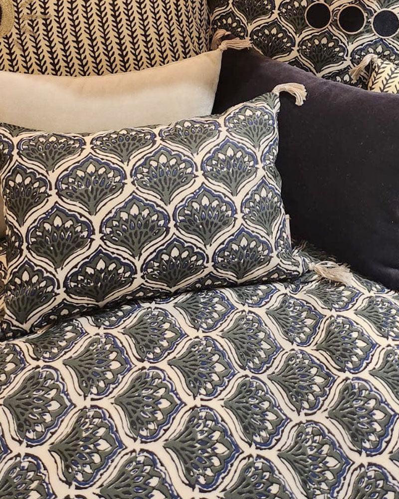 Coussin paons 20x30 boncoeurs