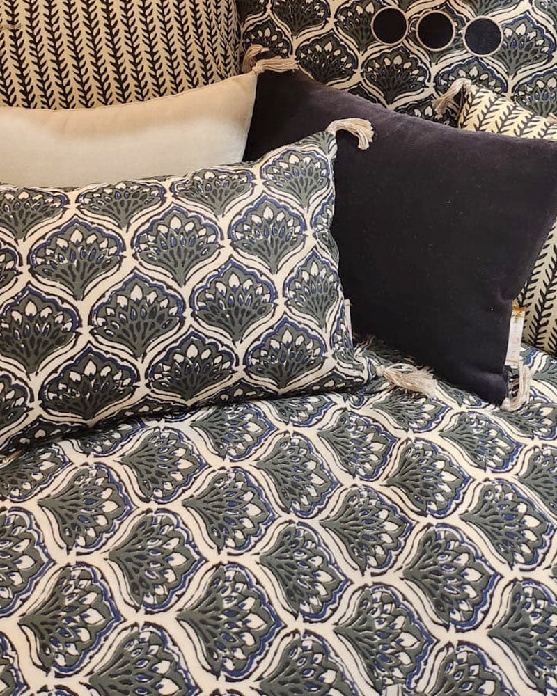 Edredon paons boncoeurs