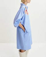 Robes & Combinaisons ESSENTIEL ANTWERP - Robe chemise rayee+seuins essentiel antwerp