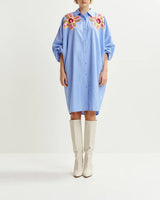 Robes & Combinaisons ESSENTIEL ANTWERP - Robe chemise rayee+seuins essentiel antwerp