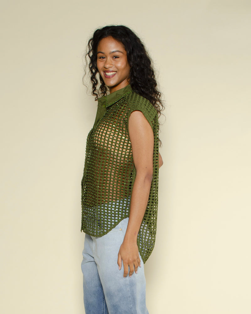 Chemise filet et strass essentiel antwerp