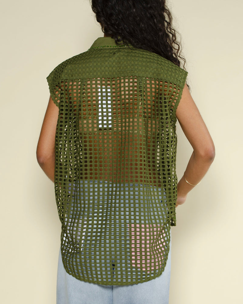 Chemise filet et strass essentiel antwerp