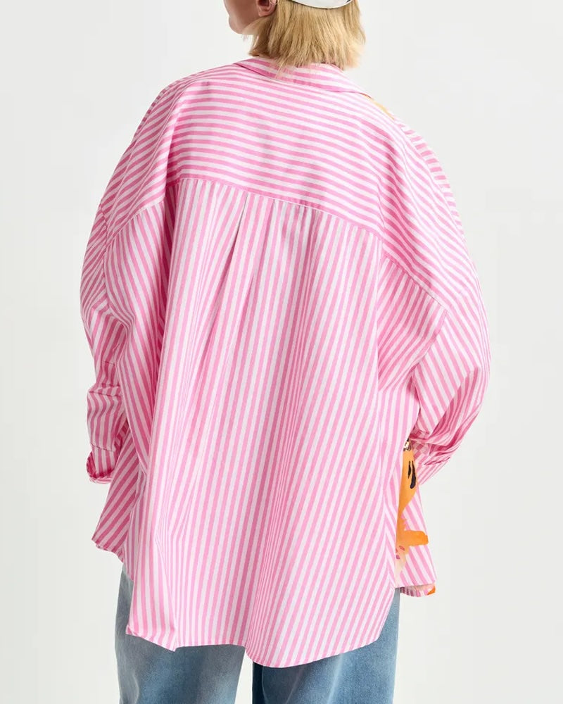 Chemise rayee fleurs essentiel antwerp