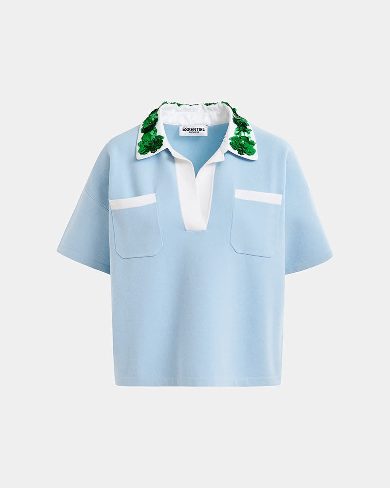 Tee Shirts & Polos ESSENTIEL ANTWERP - Polo sequin essentiel antwerp