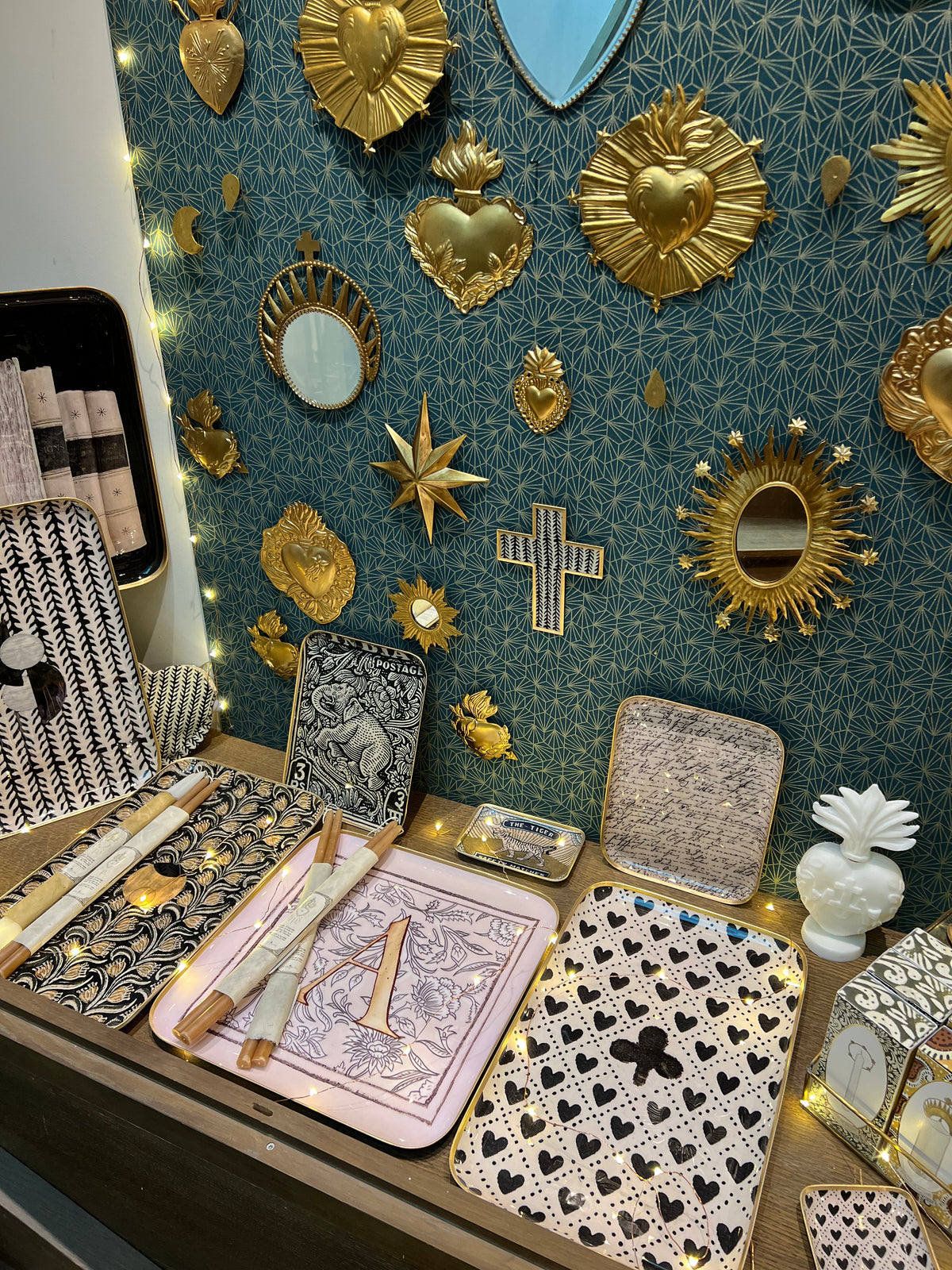 Demi plateau lettre italie 25x19,7 boncoeurs