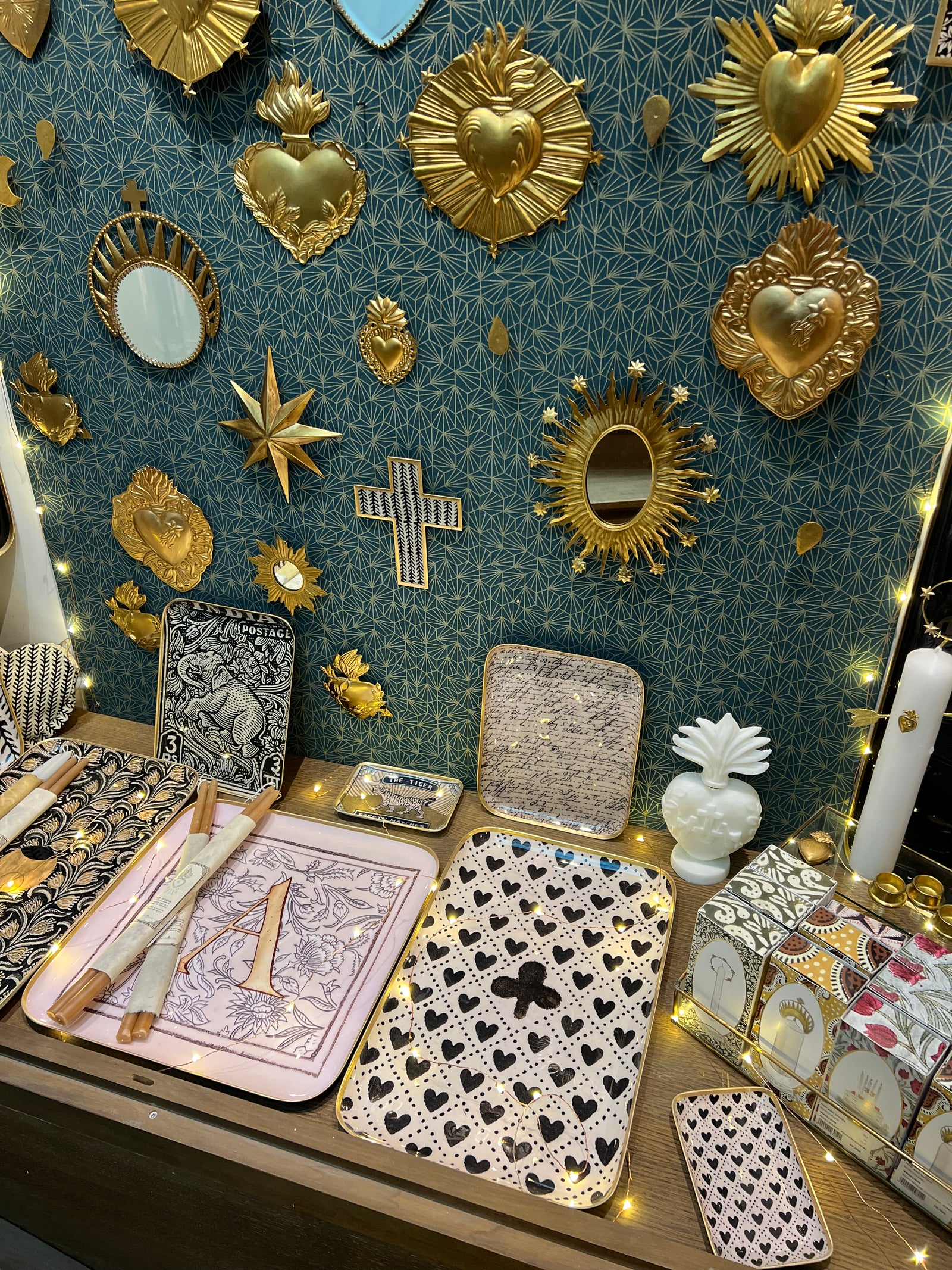 Plateau les coeurs 42x26,5 boncoeurs