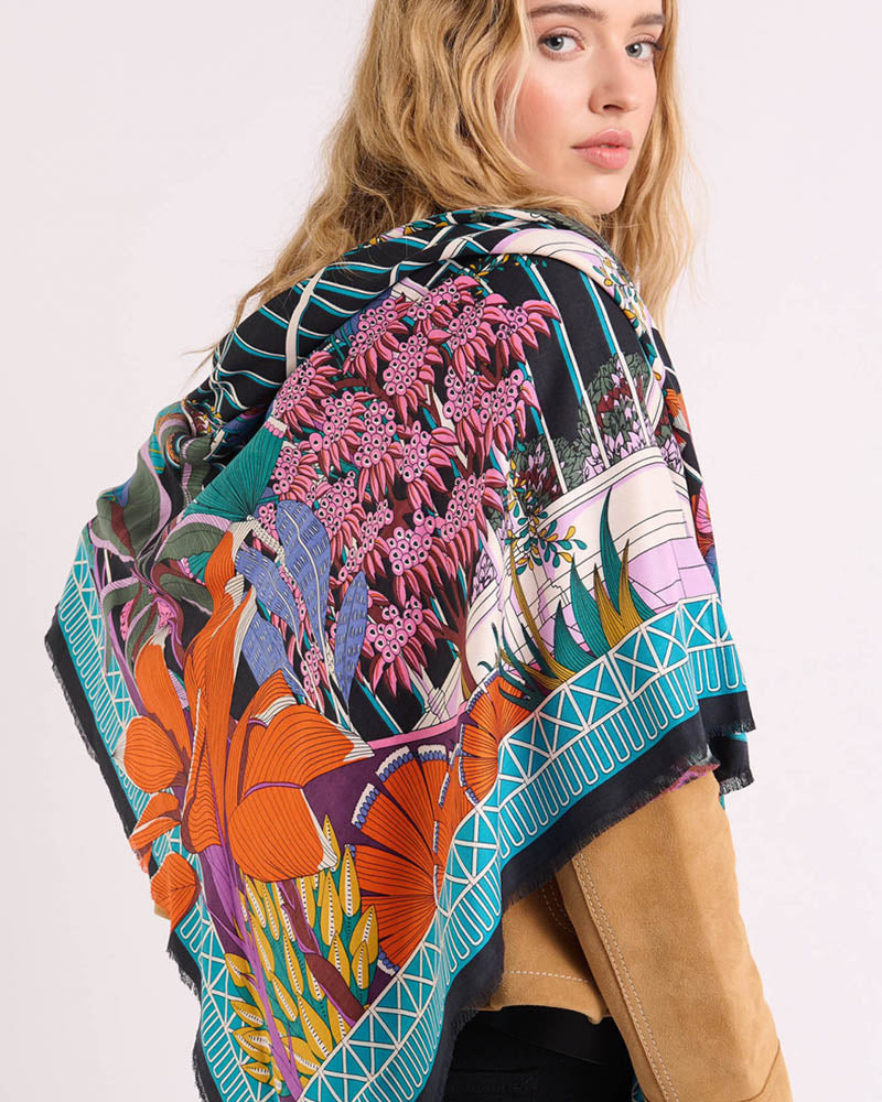 Foulard jardin d'hiver