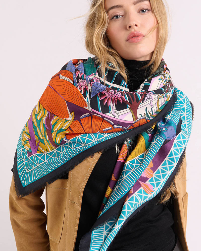 Foulard jardin d'hiver