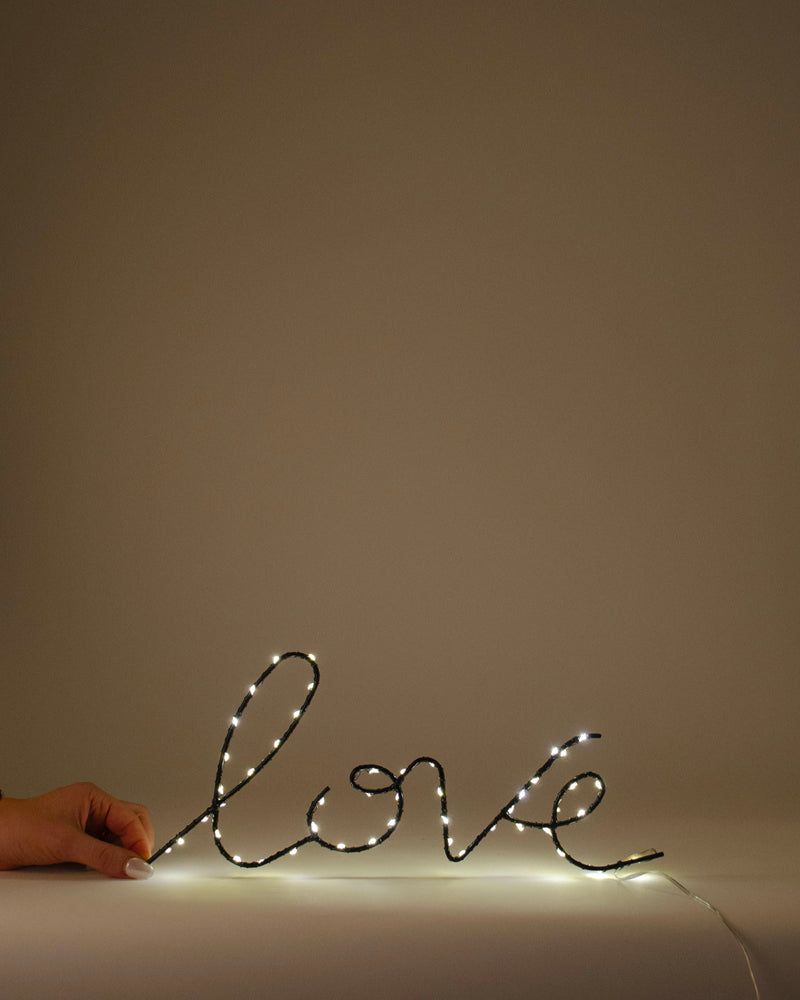 Mot led love bazar de luxe