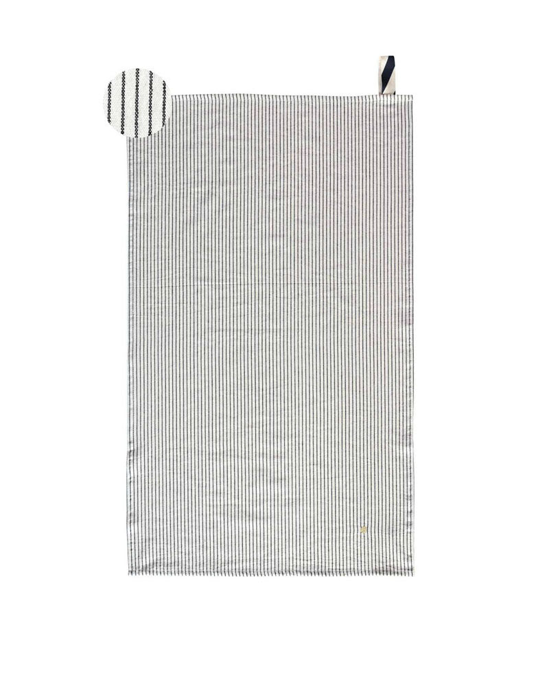 Linge De Maison LA CERISE SUR LE GATEAU - Torchon raye la cerise