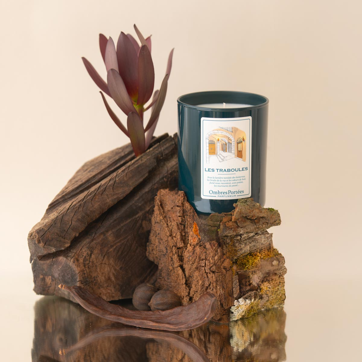 Bougie ombre portees