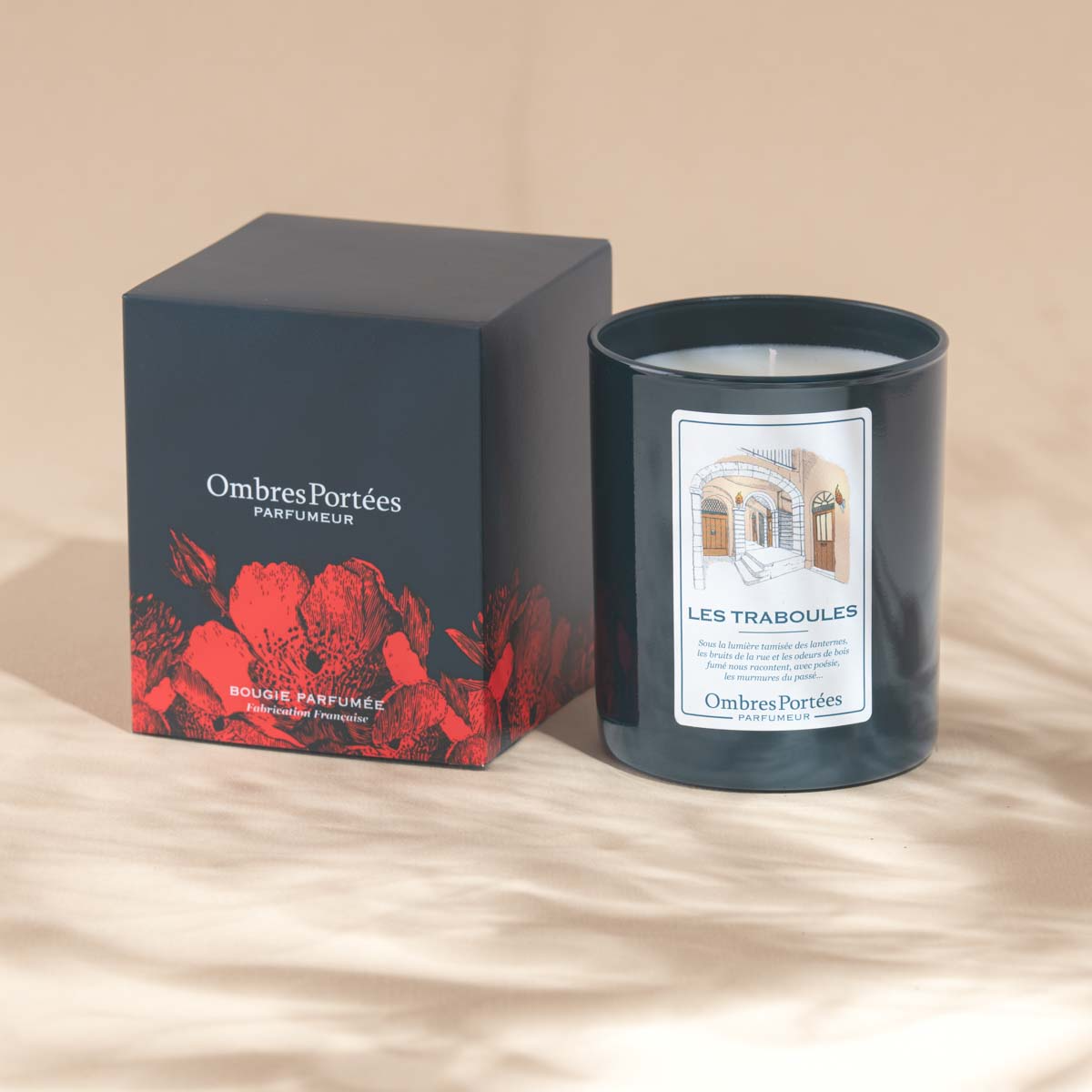 Bougie ombre portees