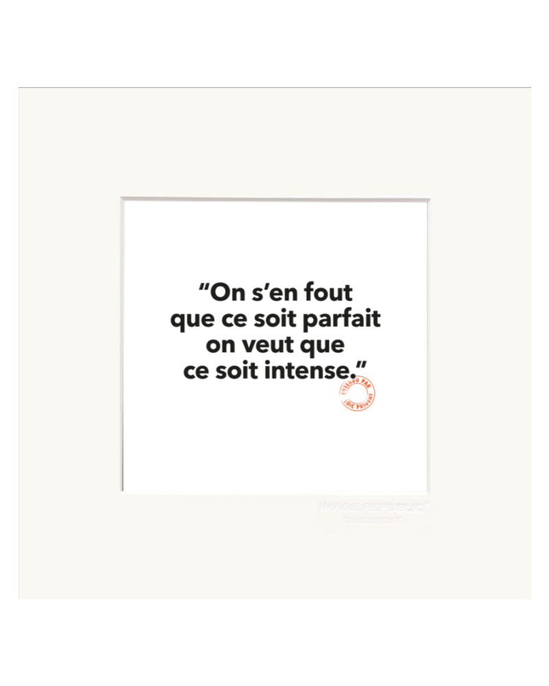 Affiche on s'en fou 22x22