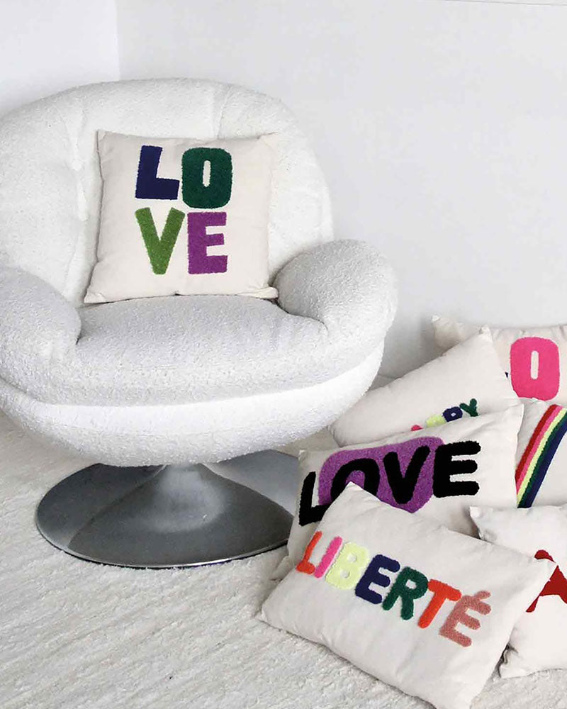 Coussin love 40/40 opjet