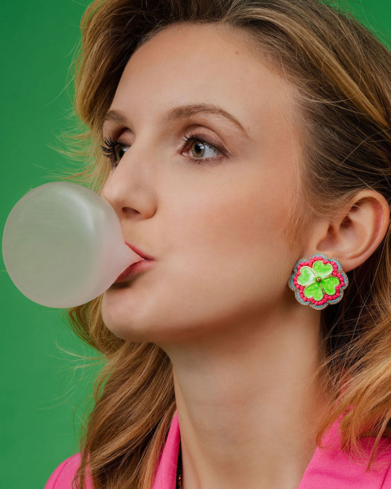 Boucles d'oreilles NAHUA - Boucles d'oreilles a clip nahua