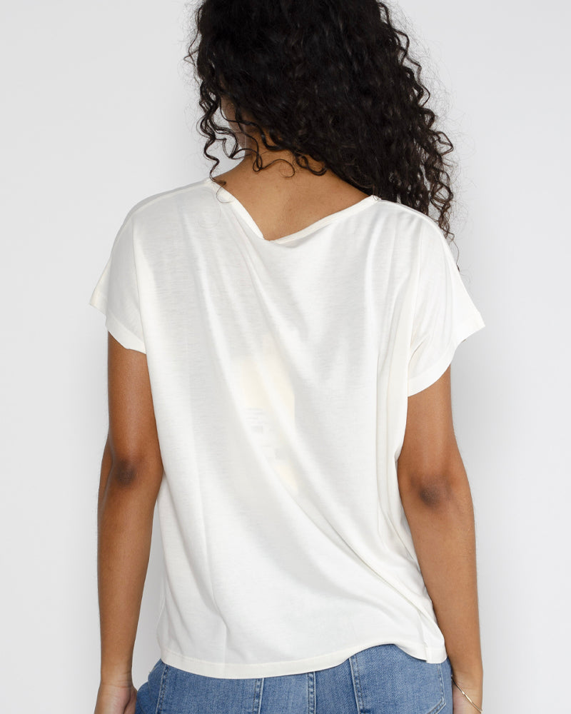 Tee shirt col v mc absolut cashmere