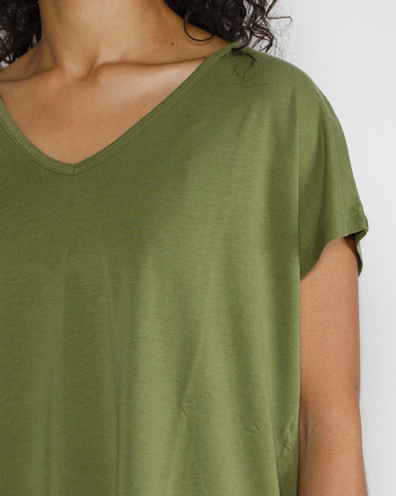 Tee shirt col v mc absolut cashmere