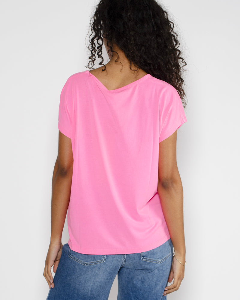 Tee shirt col v mc absolut cashmere