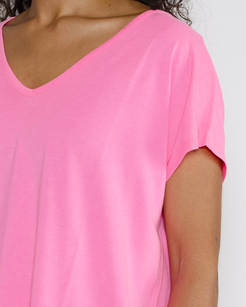 Tee shirt col v mc absolut cashmere