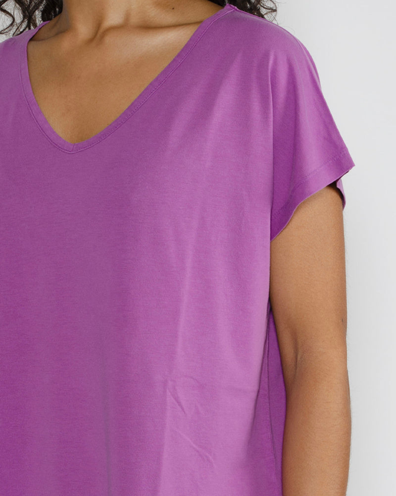 Tee shirt col v mc absolut cashmere