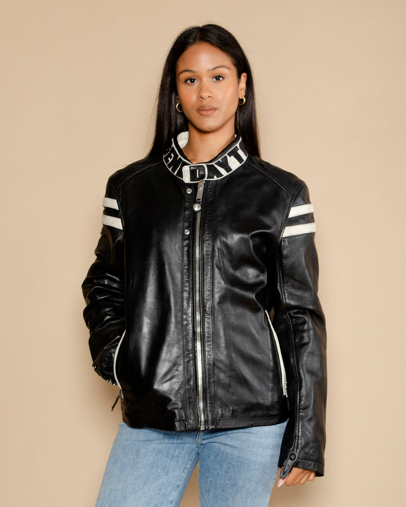 Daytona 73 Veste Cuir Style Motard Daytona 73 Marque Veste En Cuir