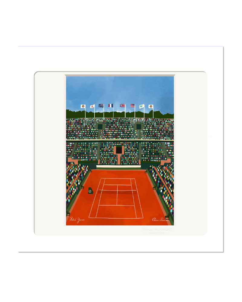 Affiche tennis 22x22