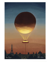 Affiche vasque olympique 30x40