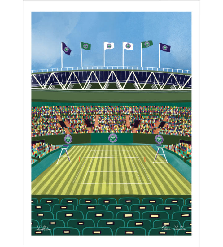 Affiche wimbledon 30x40