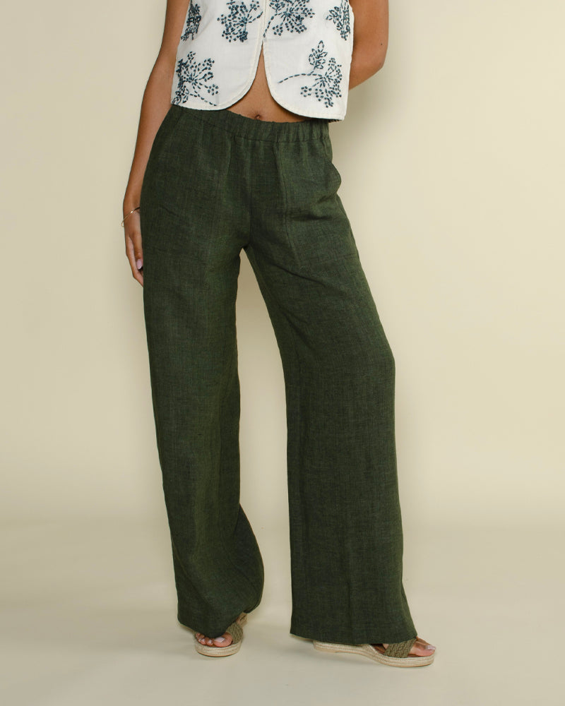 Pantalons DIEGA - Pantalon lin diega