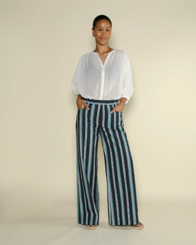 Pantalons DIEGA - Pantalon raye diega