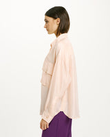 Chemise soie 2 poches momoni