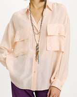 Chemise soie 2 poches momoni