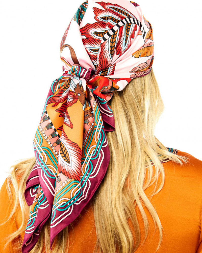 Foulard 90x90 wild