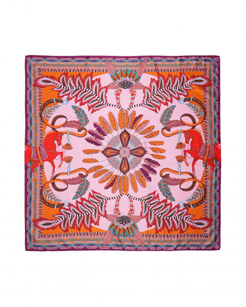 Foulard 90x90 wild