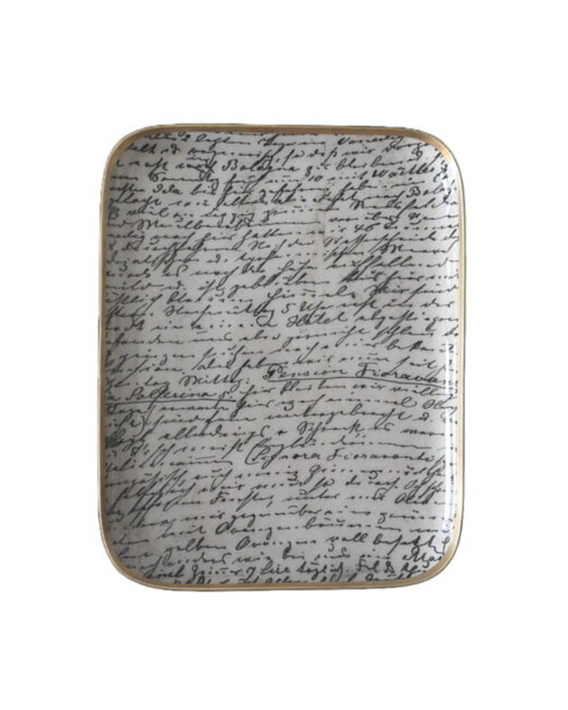 Demi plateau lettre italie 25x19,7 boncoeurs