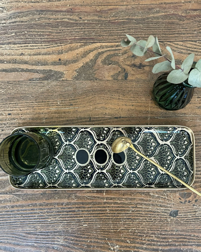 Plateau duo paons boncoeurs