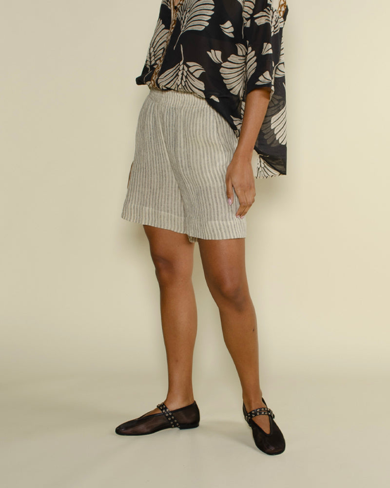 Jupes & Shorts DIEGA - Short lin raye diega