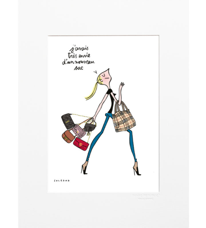 Affiche envie de noir 30x40