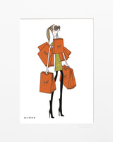 Affiche sac orange 30x40