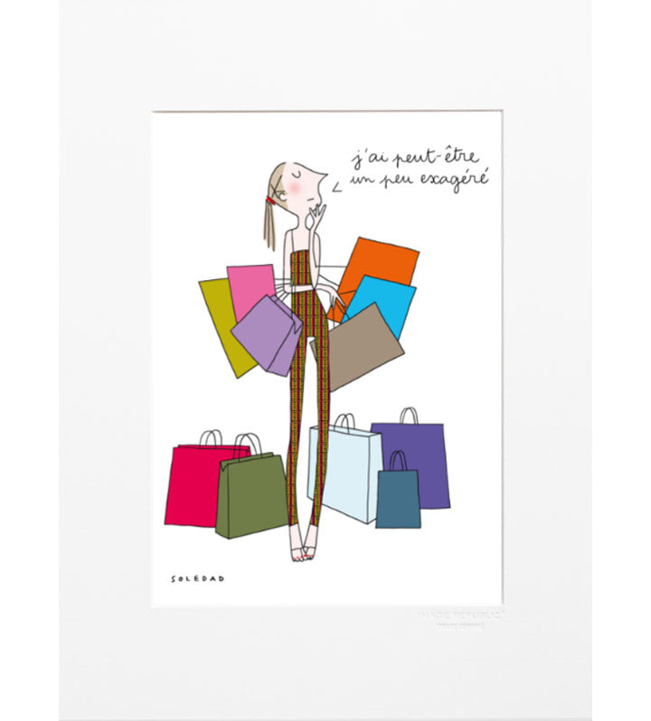 Affiche shopping 30x40