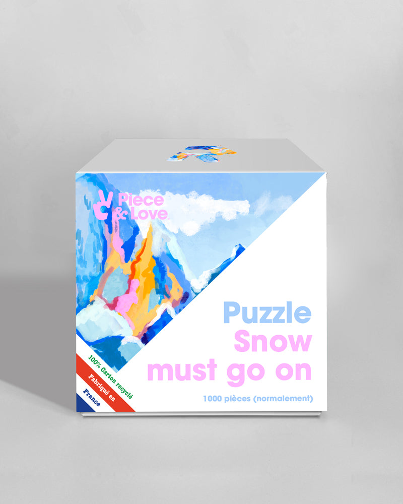 Puzzle 1000 snow must go on piece & love