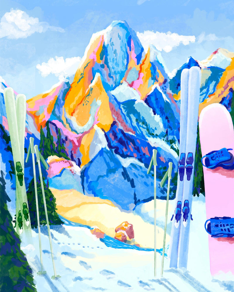 Puzzle 1000 snow must go on piece &amp; love