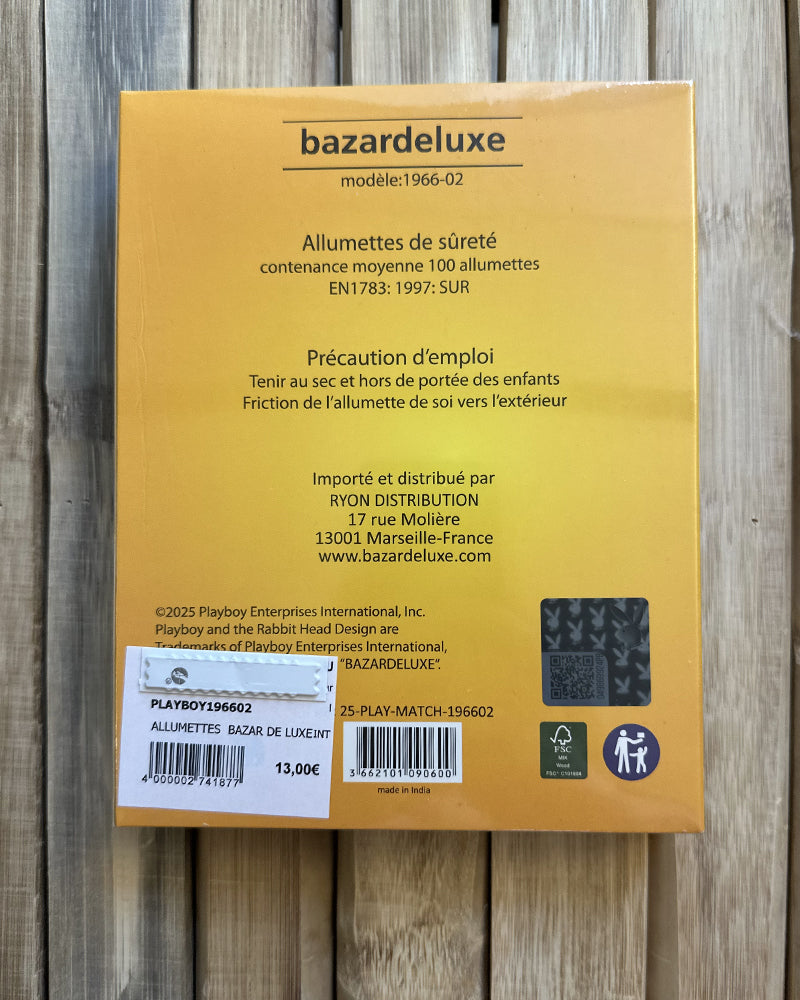 Allumettes bazar de luxe