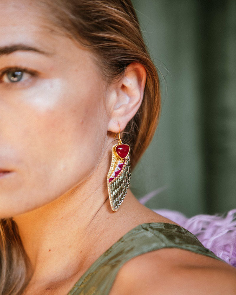 Boucles d'oreilles nahua