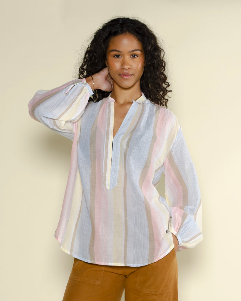 Tee Shirts & Polos DIEGA - Tunique rayee diega