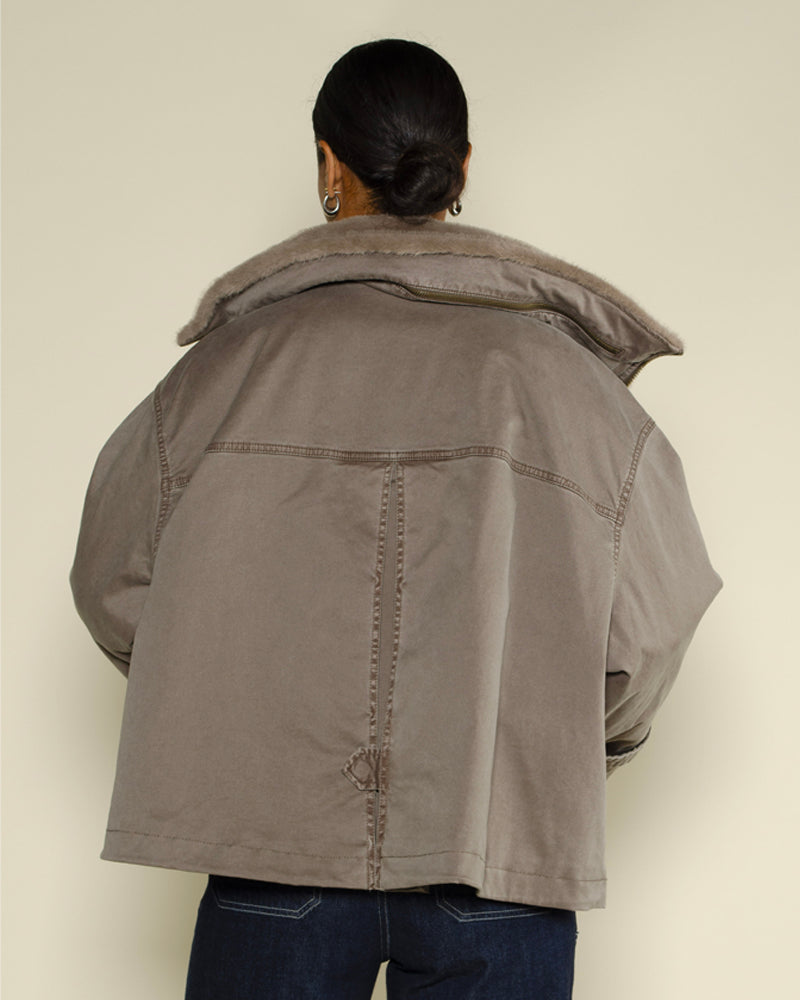 Parka blonde n8